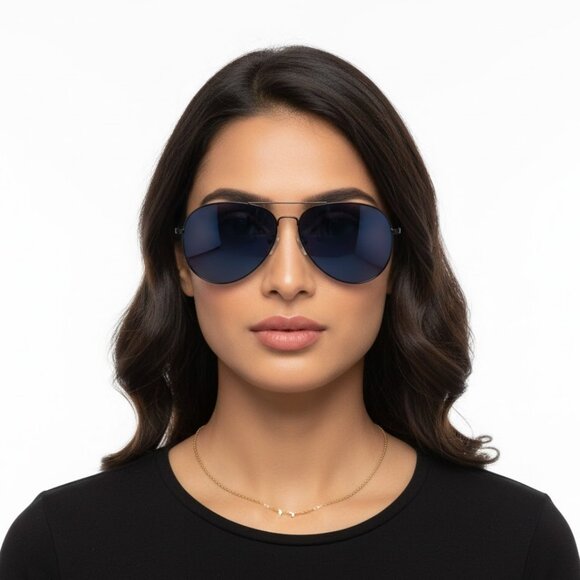 New Authentic Bottega Veneta BV0242S 003 Sunglasses – Blue Pilot Aviator Bottega Veneta Aviator Sunglasses for Women for sale | eBay main image 3